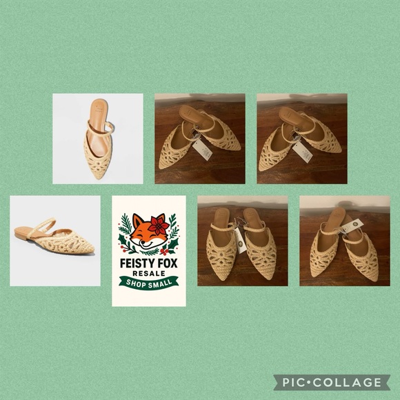 Women's Cream Woven Flats by a new day - Picture 8 of 8